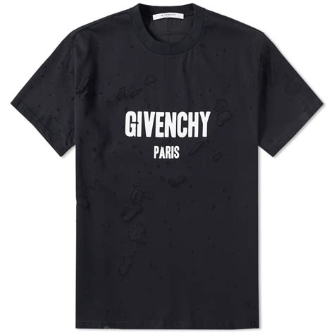 givenchy destroyed t shirt|Givenchy graphic crewneck t shirt.